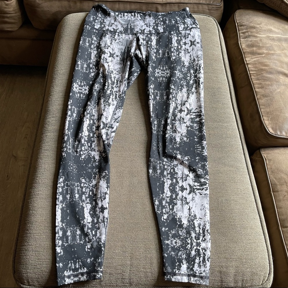 Karma Black & White Tie Dye Leggings Pants Sz XL EUC